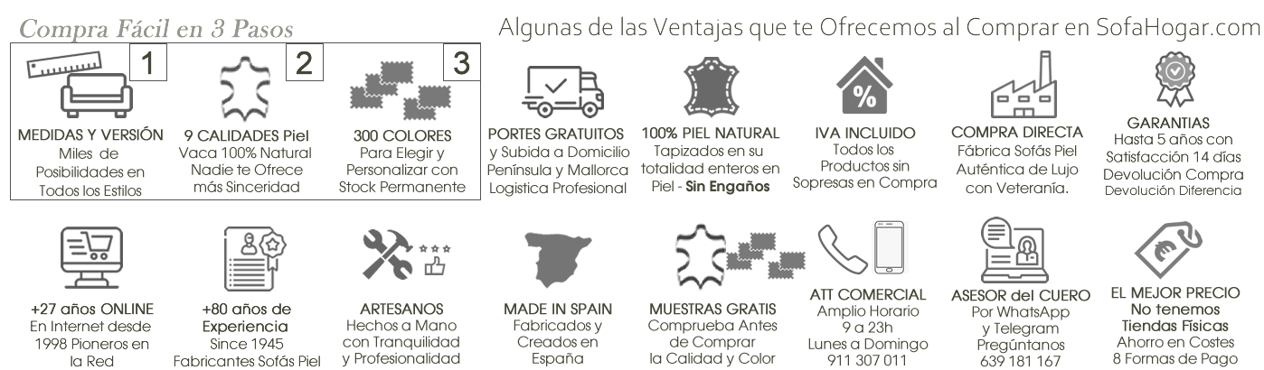 Sofás de piel